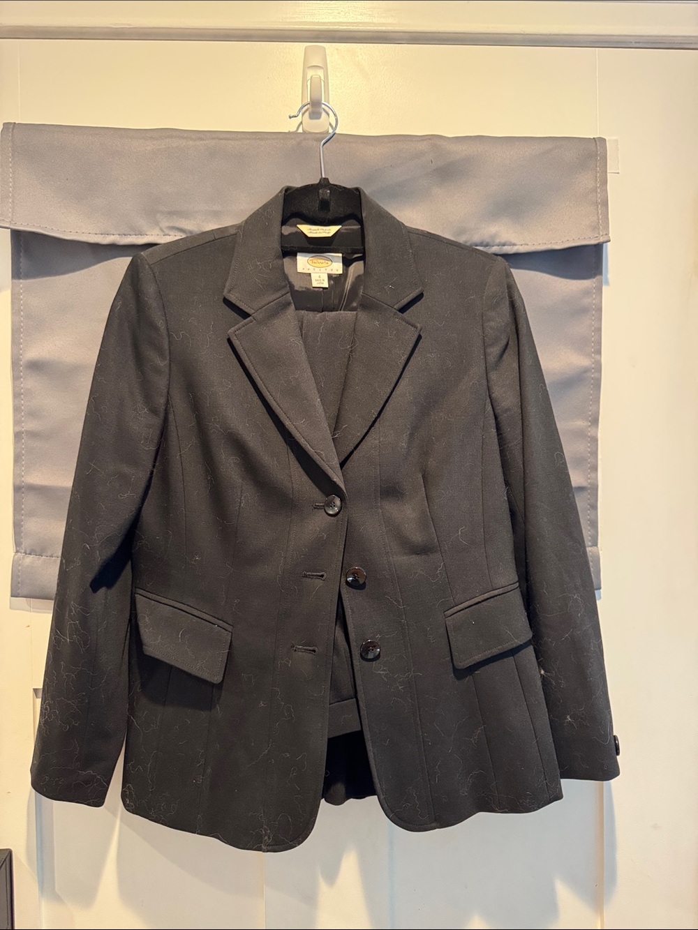 Talbots Black Tailored Blazer and Pants Size 4